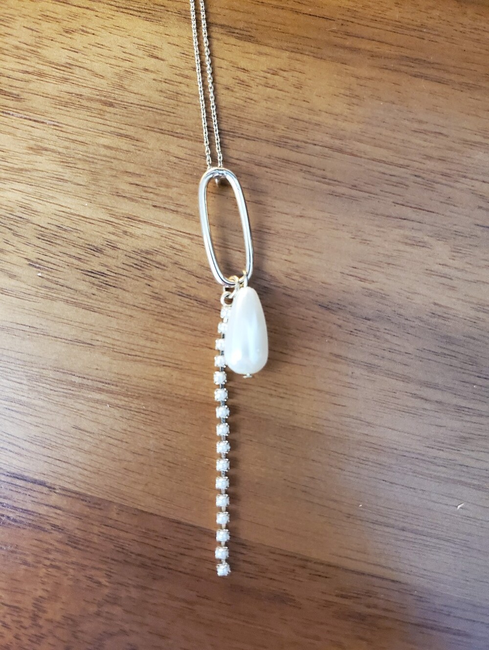 Oliver Bonas Pearl Drop Necklace